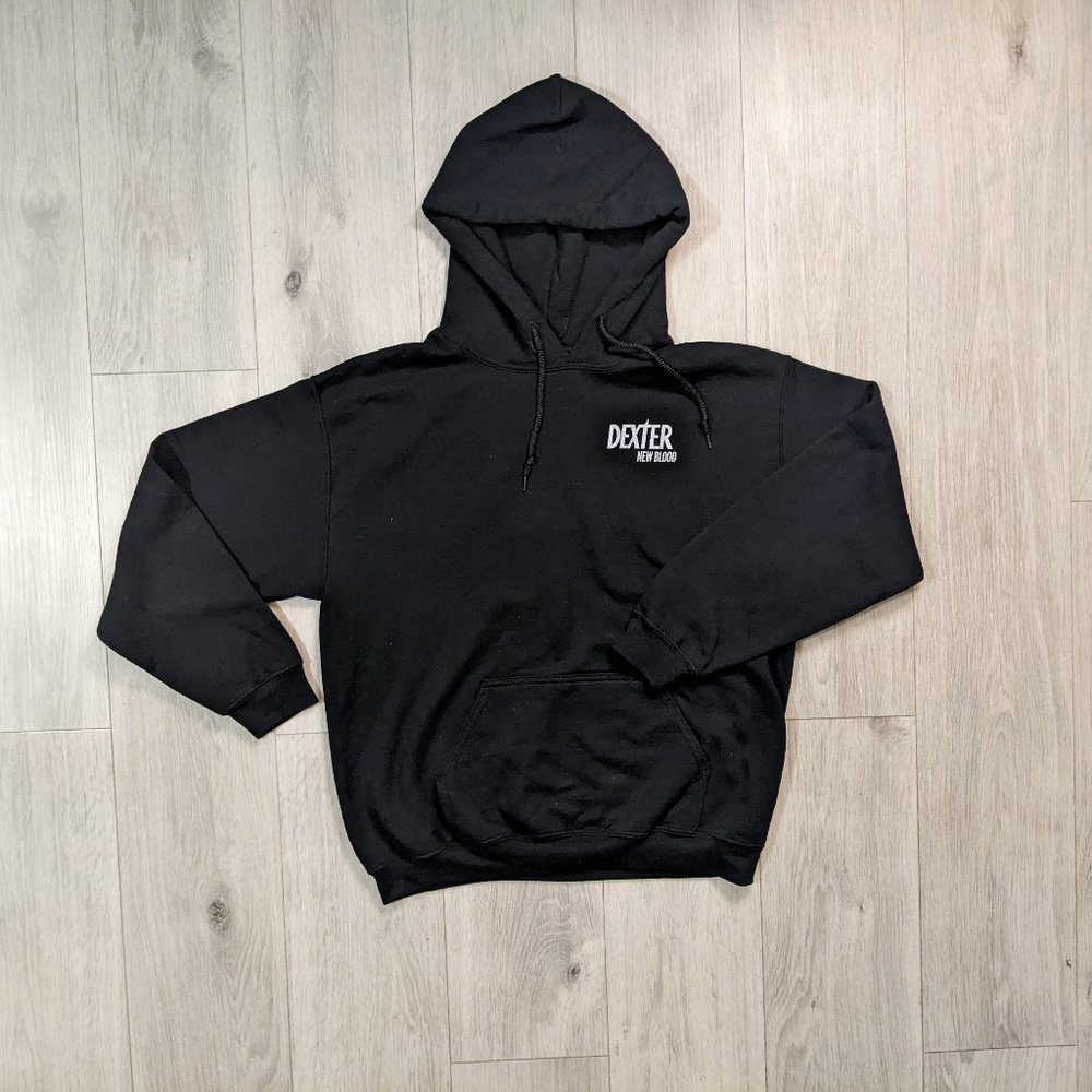 Dexter New Blood Crystal Bar Black Pull Over Hoodie Medium